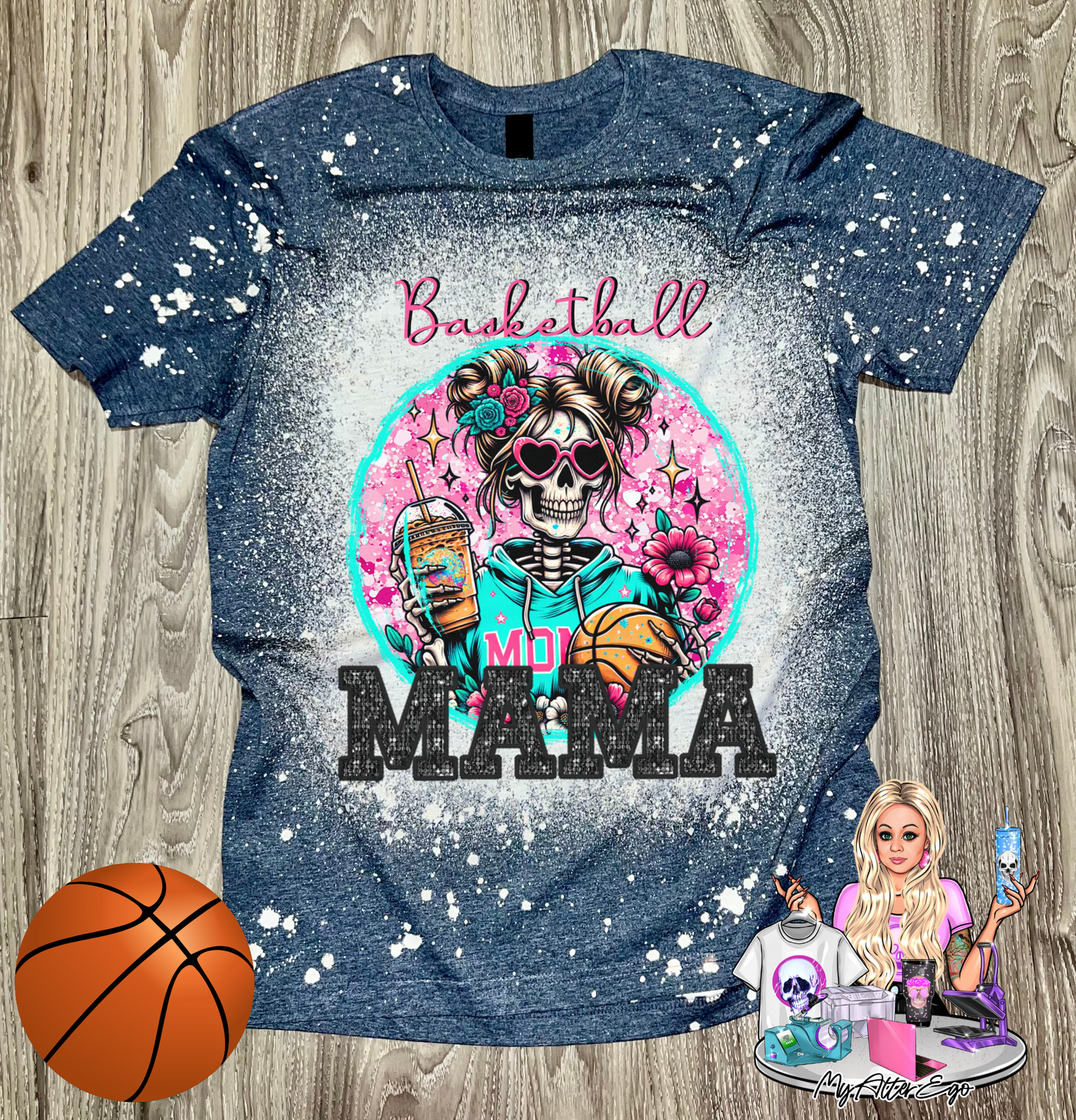 Basketball Mama (T-Shirt)