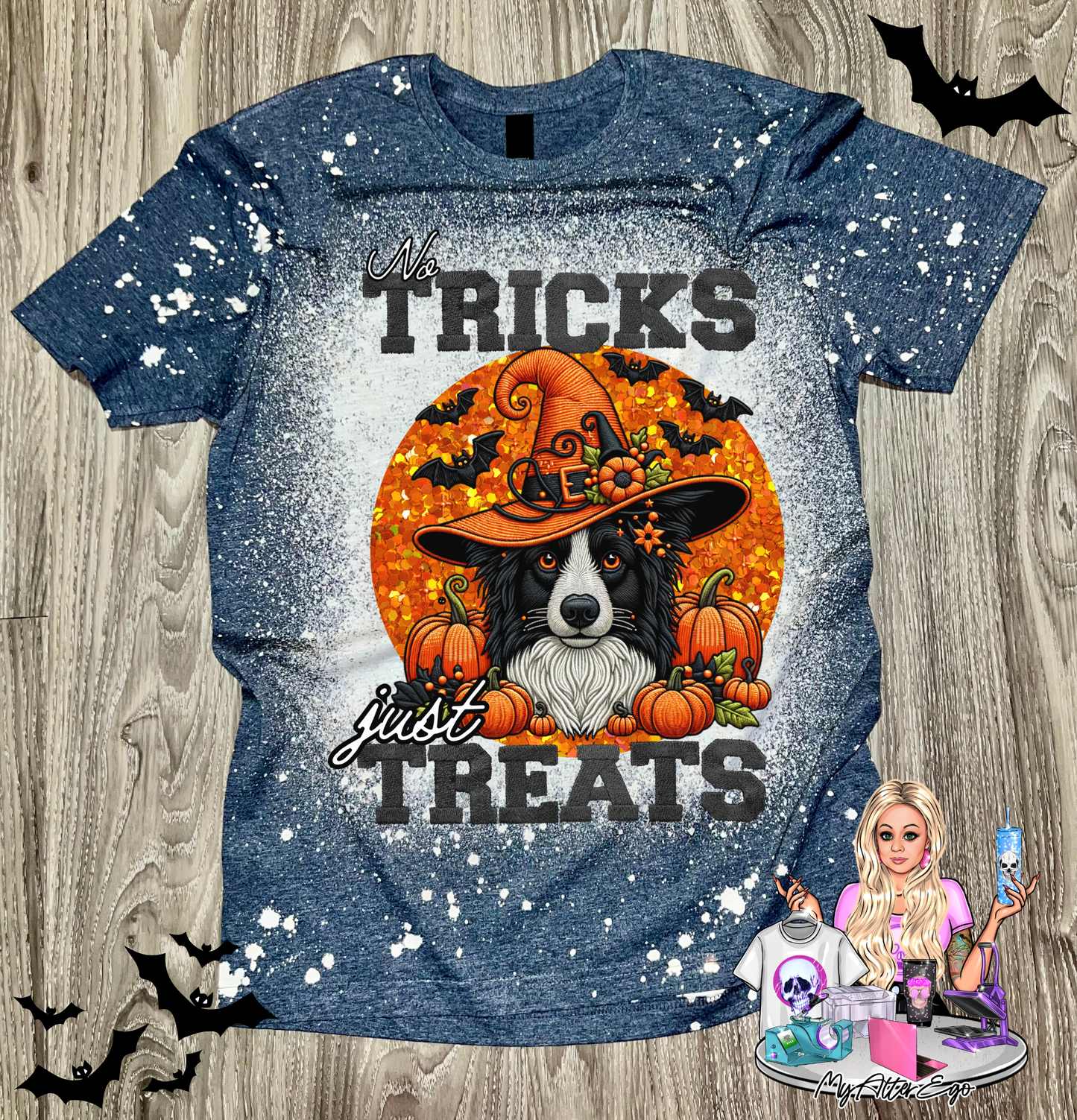 Border Collie 'No Tricks Just Treats' (T-Shirt)