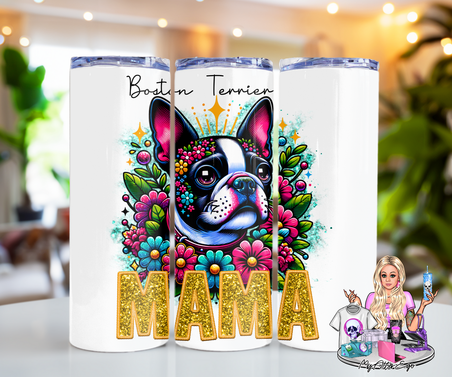 Boston Terrier Mama (Tumbler)