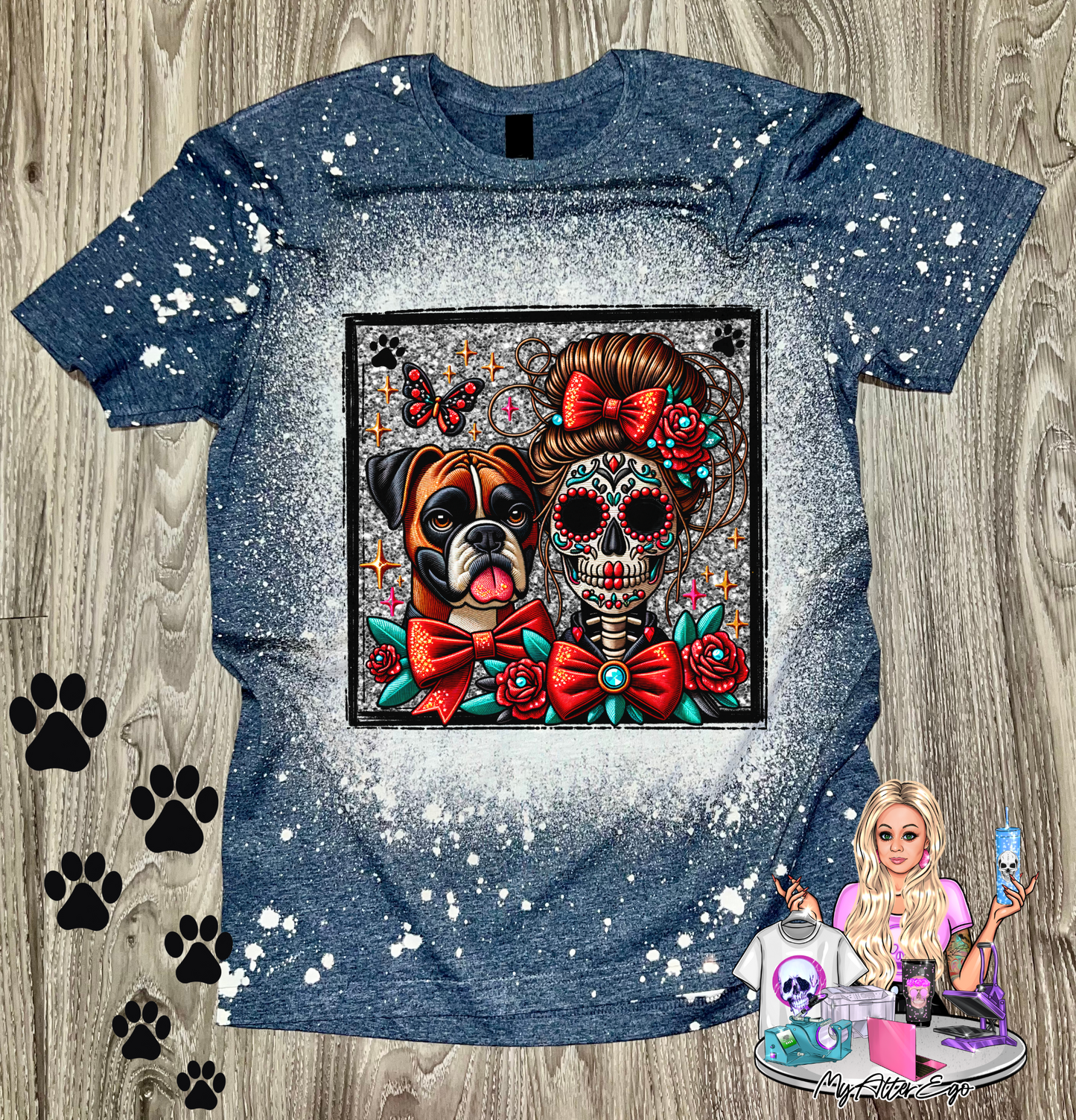 Boxer 'Day of the Dead' Mama (T-Shirt)