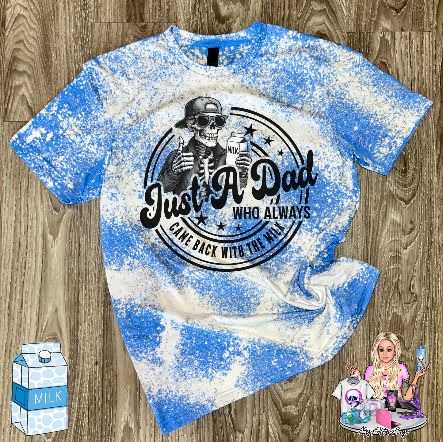 Just a Dad Who Always Came Back with the Milk (T-Shirt)