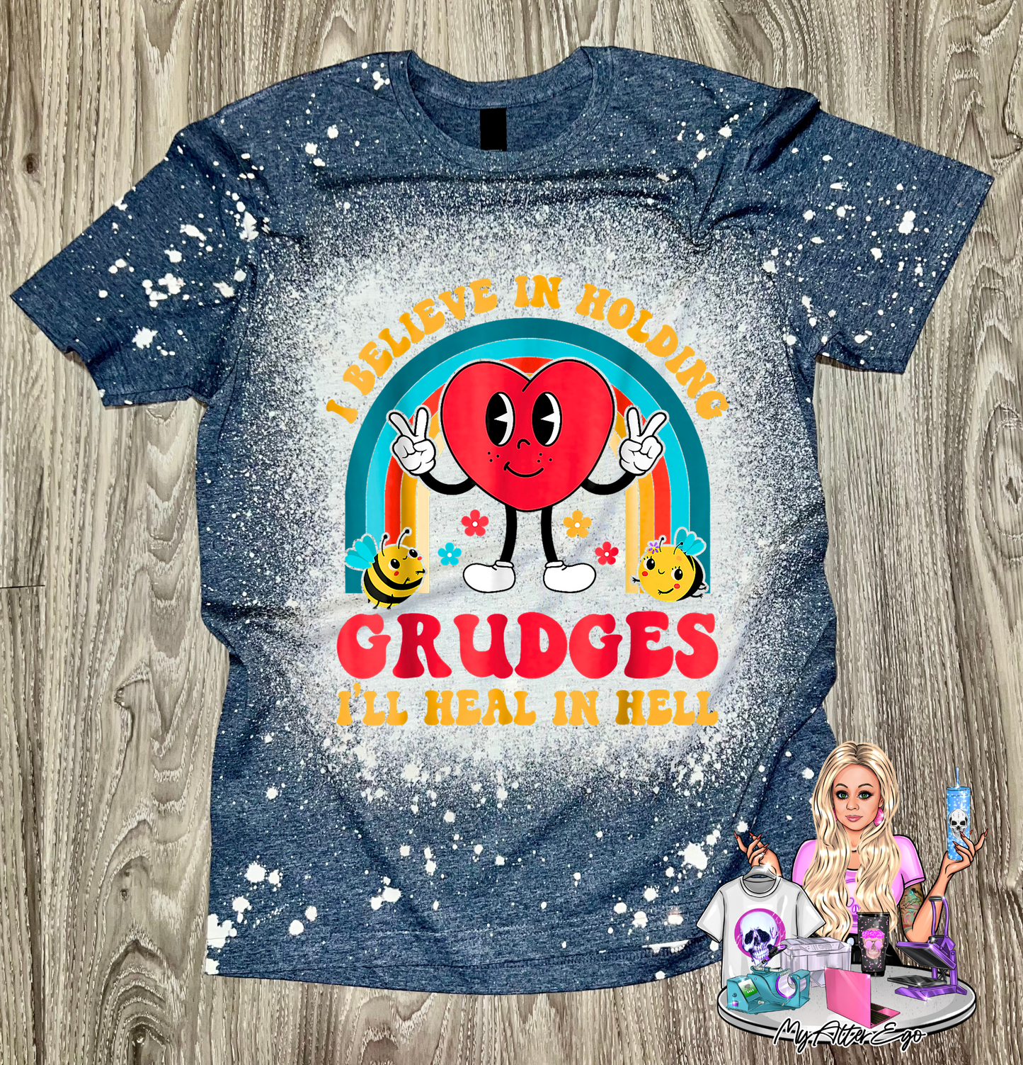 I Believe in Holding Grudges I'll Heal in Hell (T-Shirt)