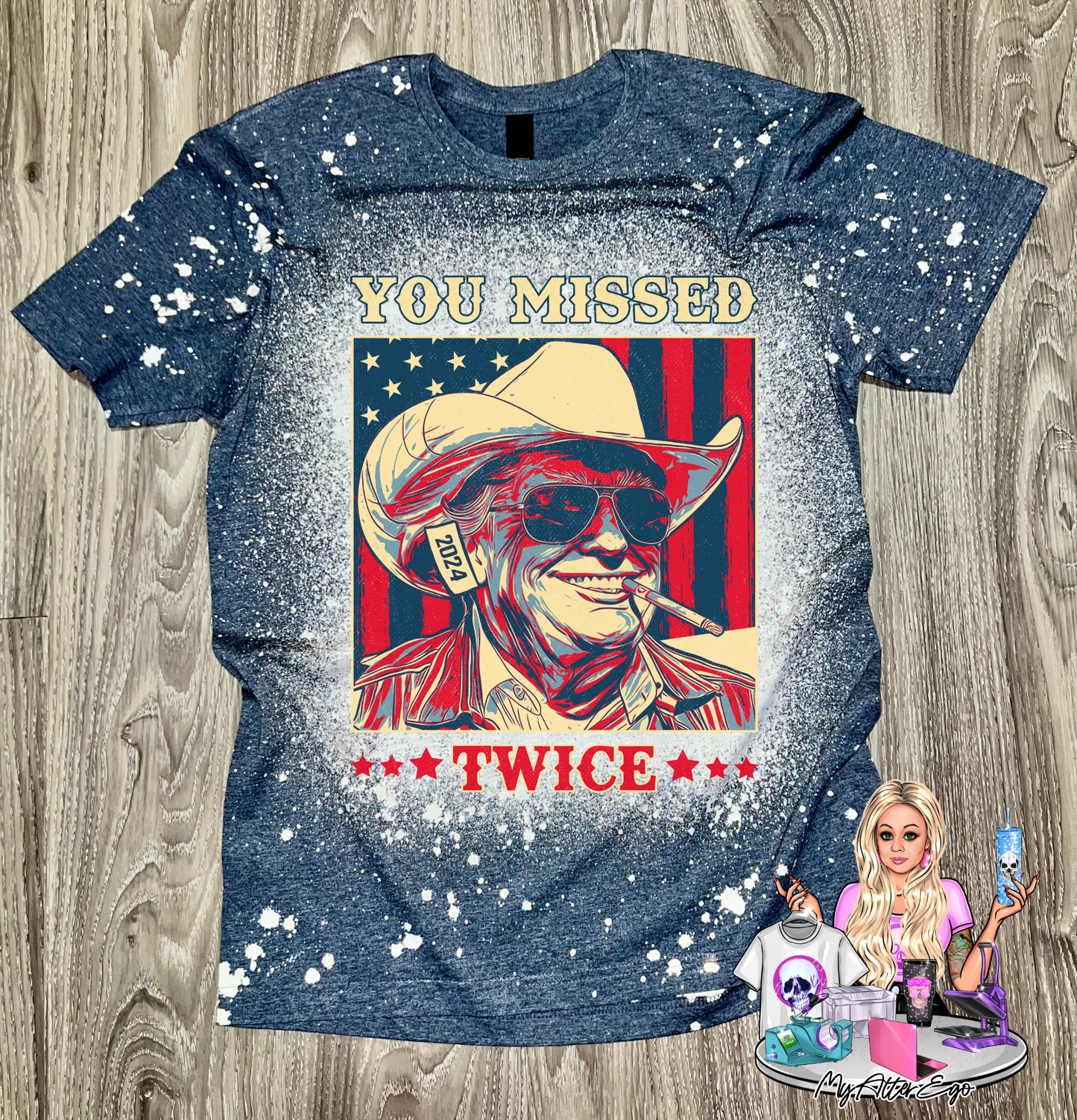 You Missed Twice (Trump T-Shirt)