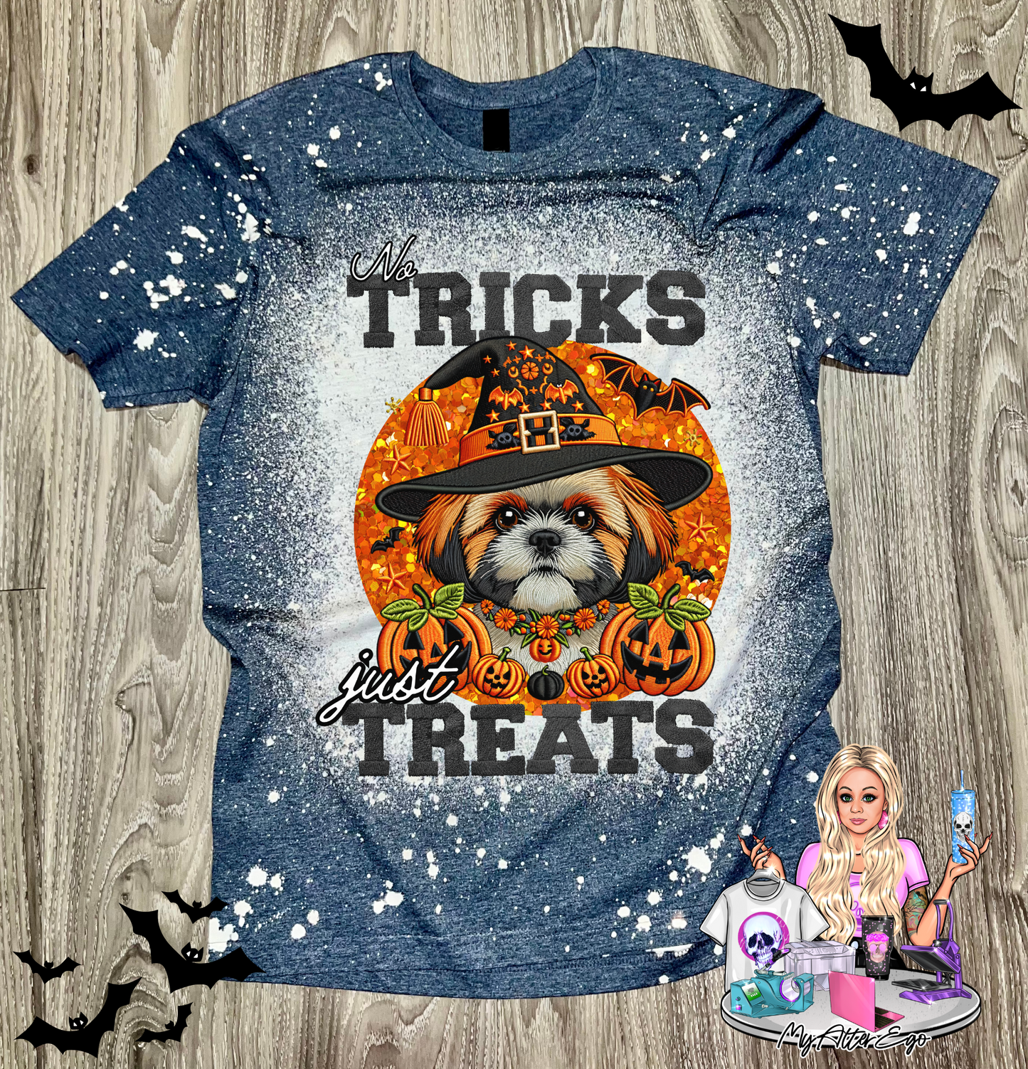 Shih Tzu 'No Tricks Just Treats' (T-Shirt)