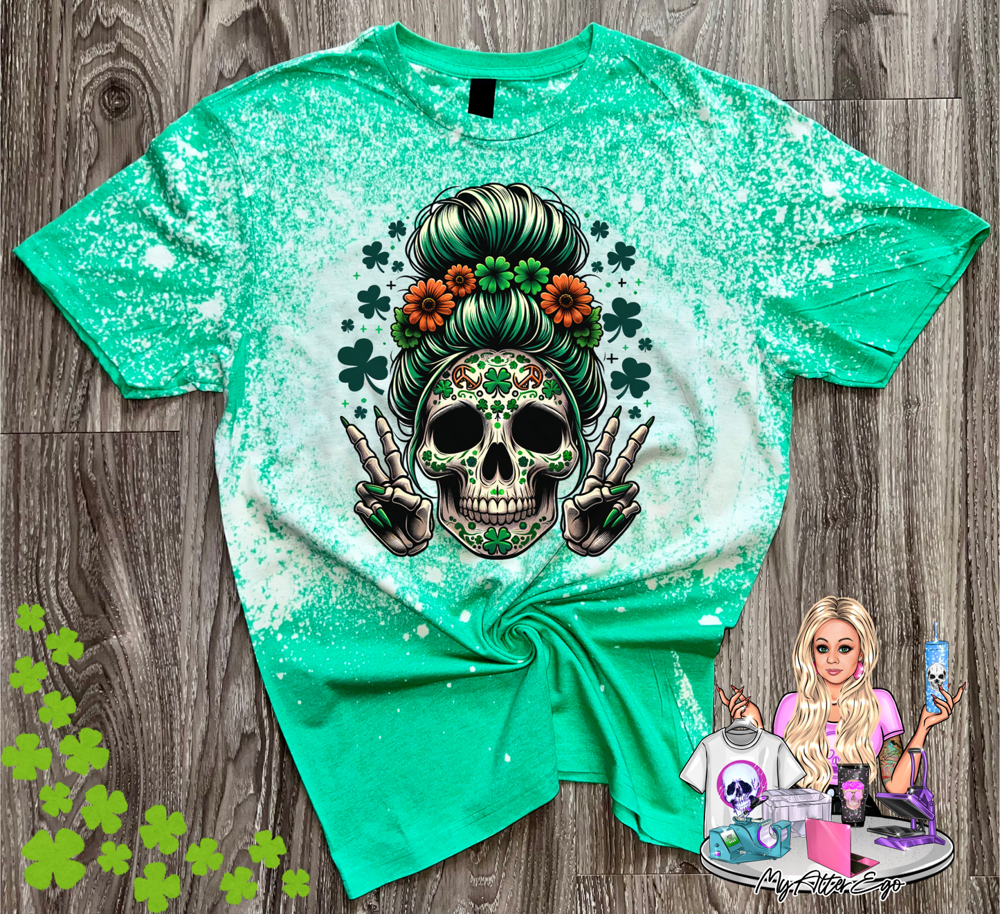 St. Patty's Day Skeleton (T-Shirt)