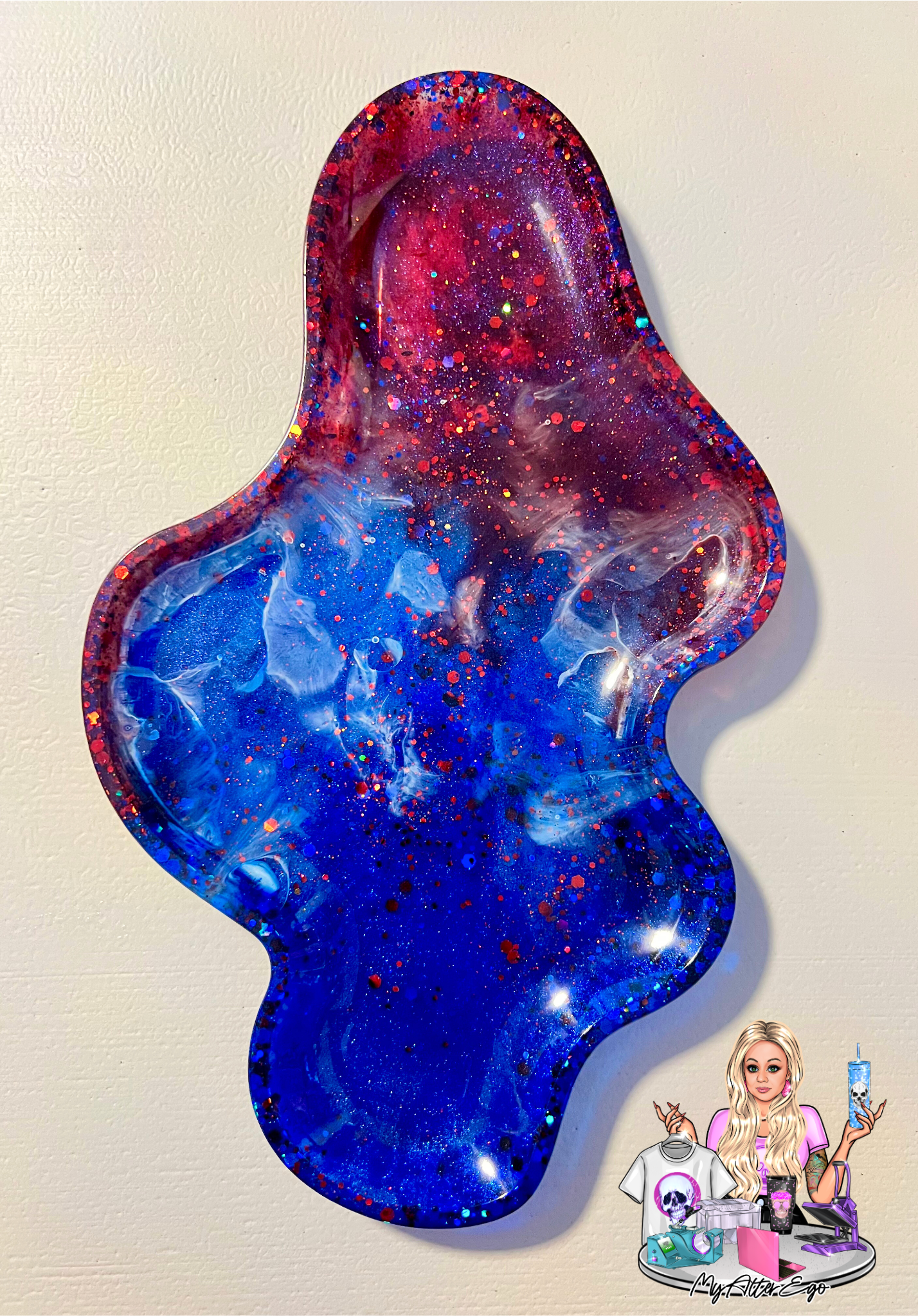 Holographic Freeform Trinket Tray #1