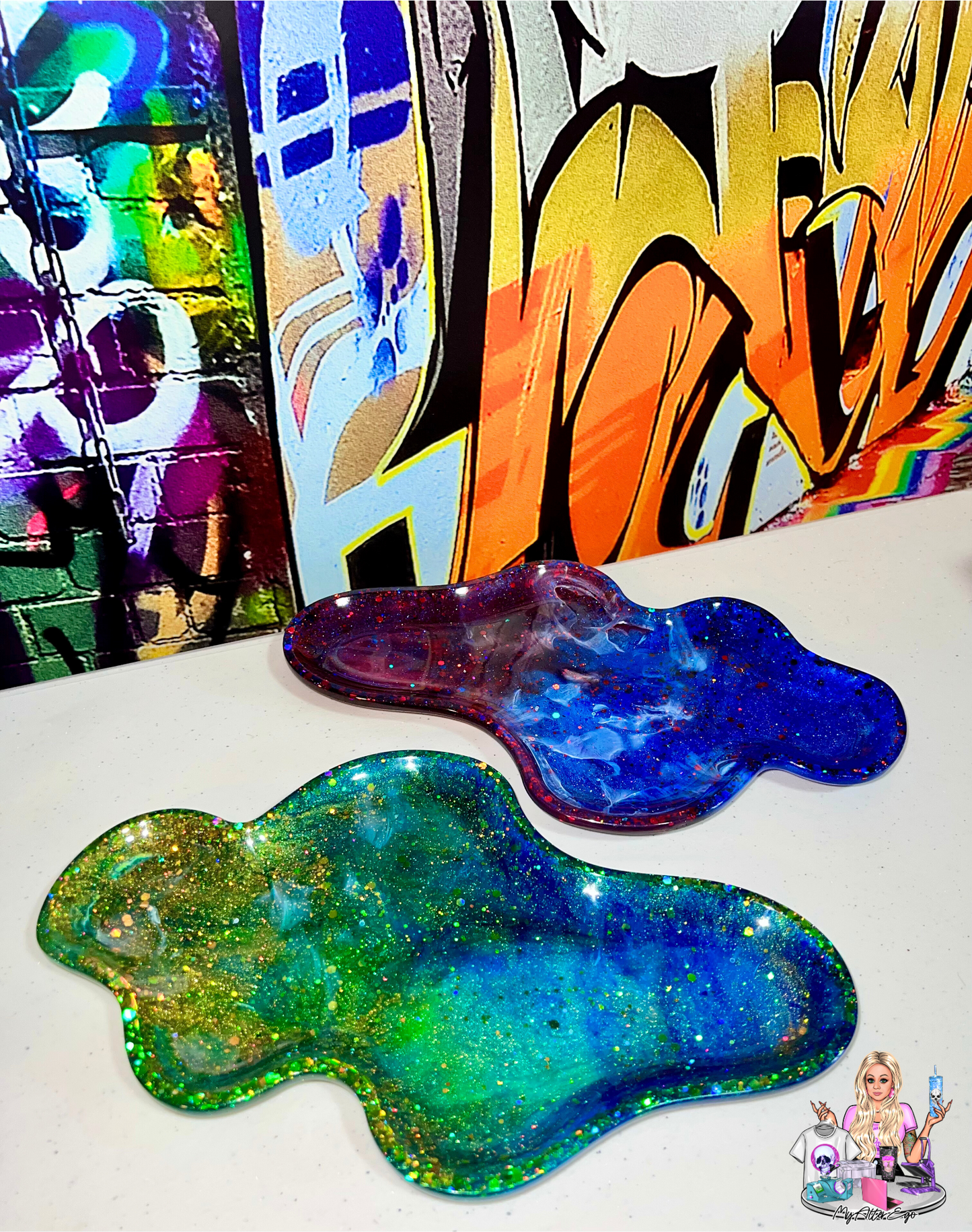 Holographic Freeform Trinket Tray #2