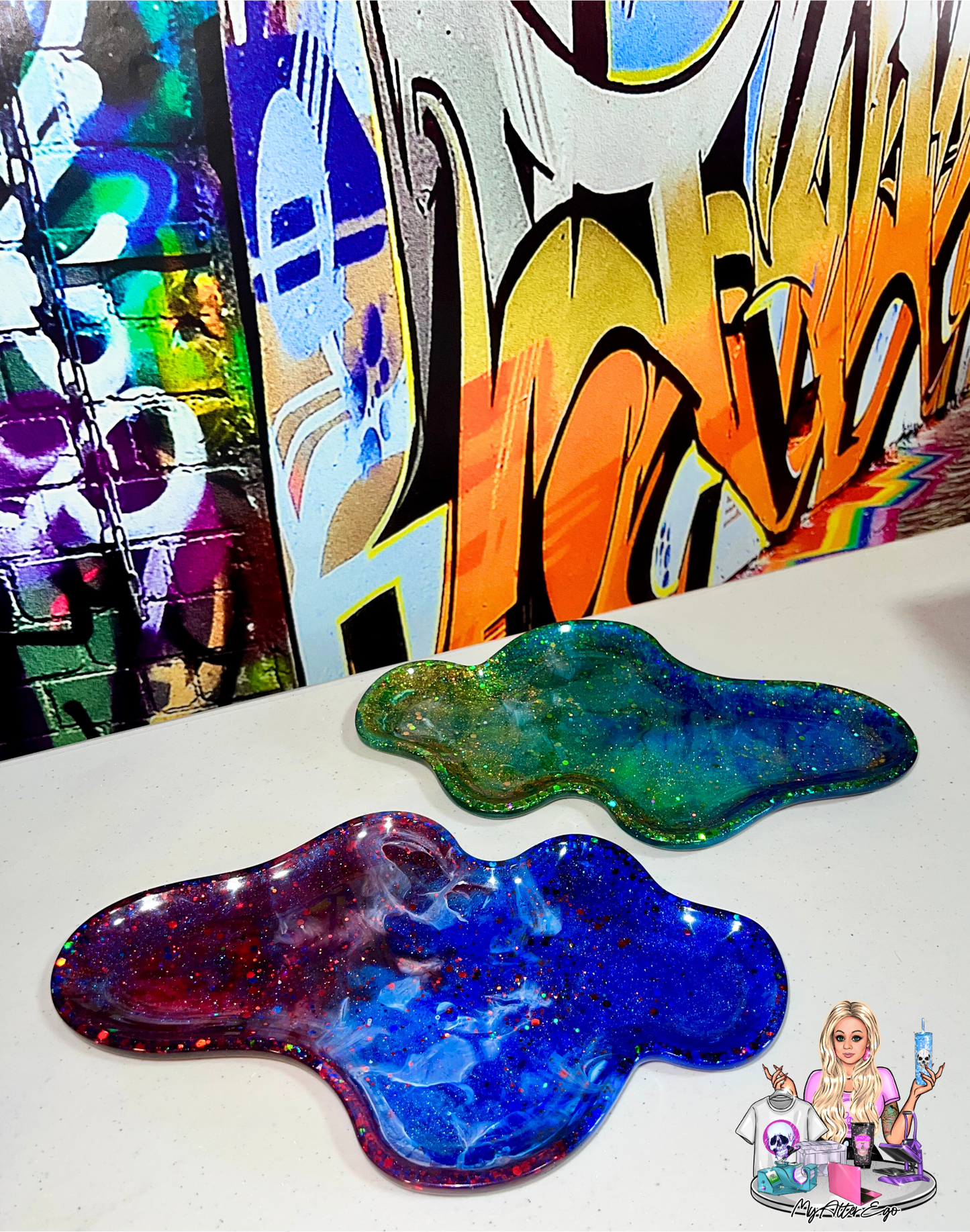 Holographic Freeform Trinket Tray #1