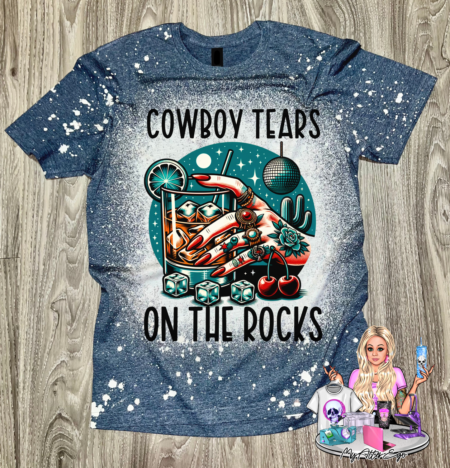 Cowboy Tears on the Rocks (T-Shirt)