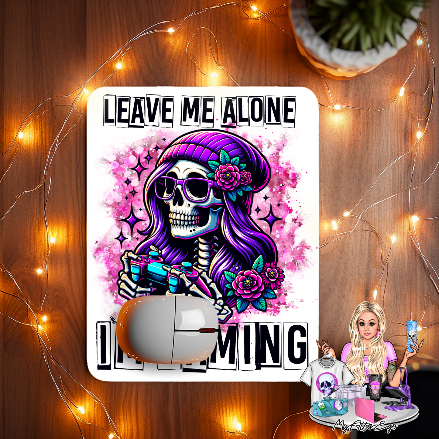 Leave Me Alone I'm Gaming (Mouse Pad)