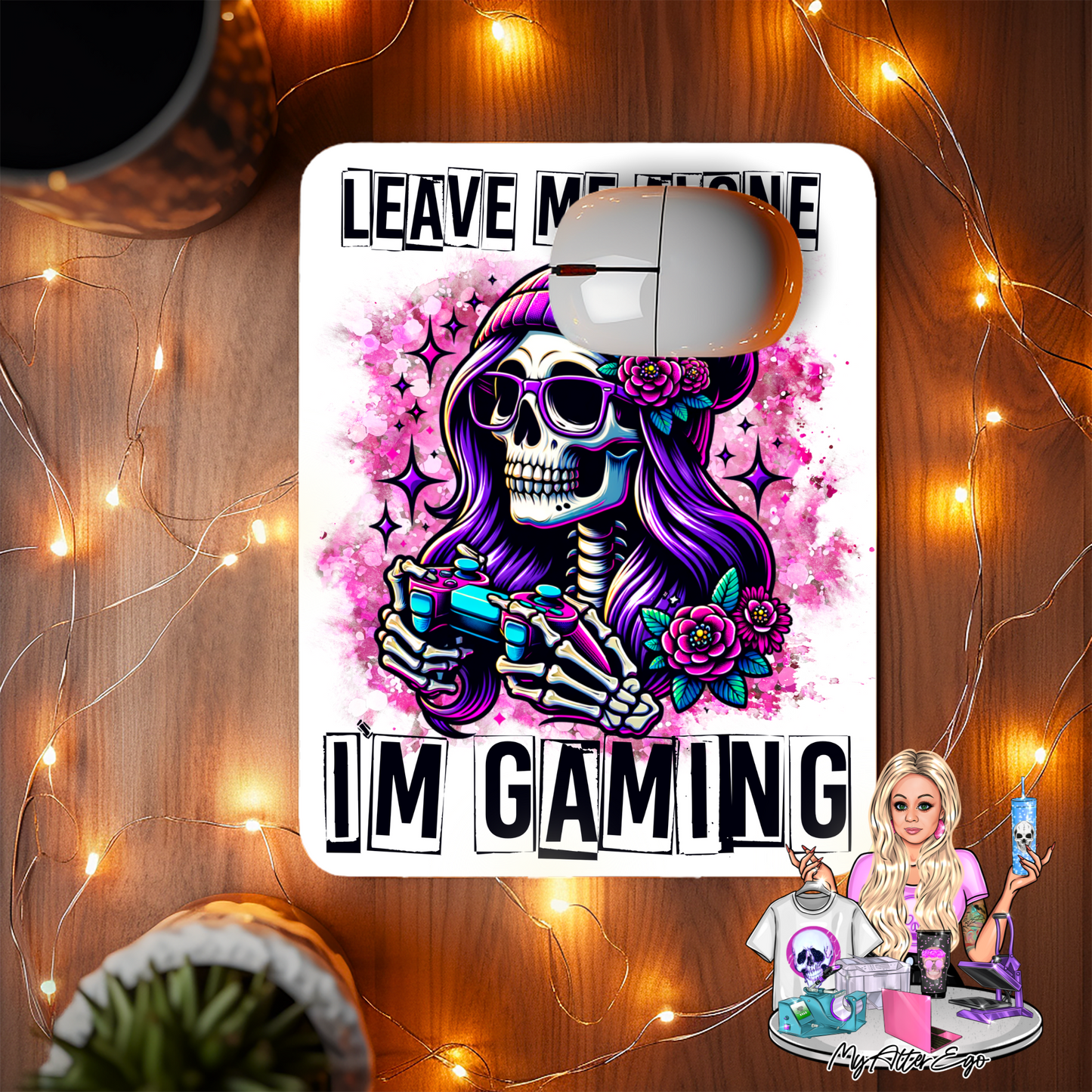 Leave Me Alone I'm Gaming (Mouse Pad)