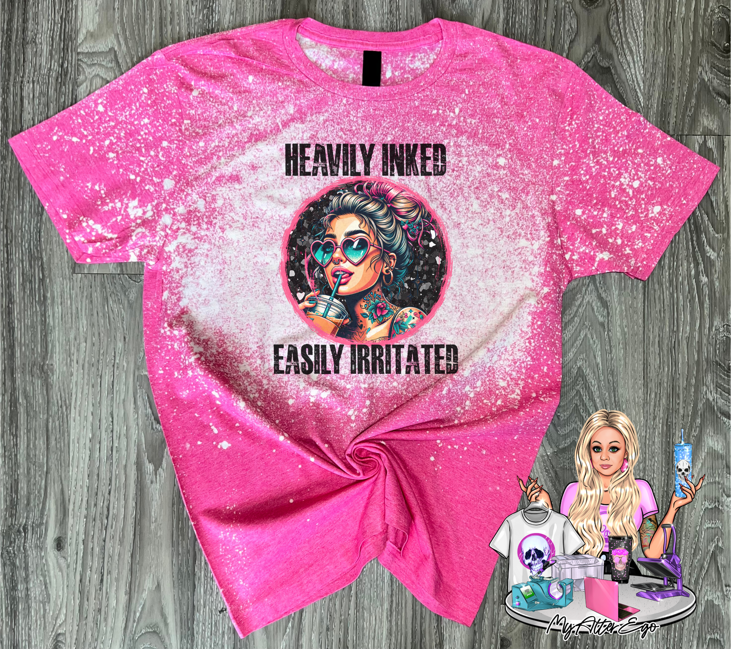 Heavily Inked Easily Irritated (T-Shirt)