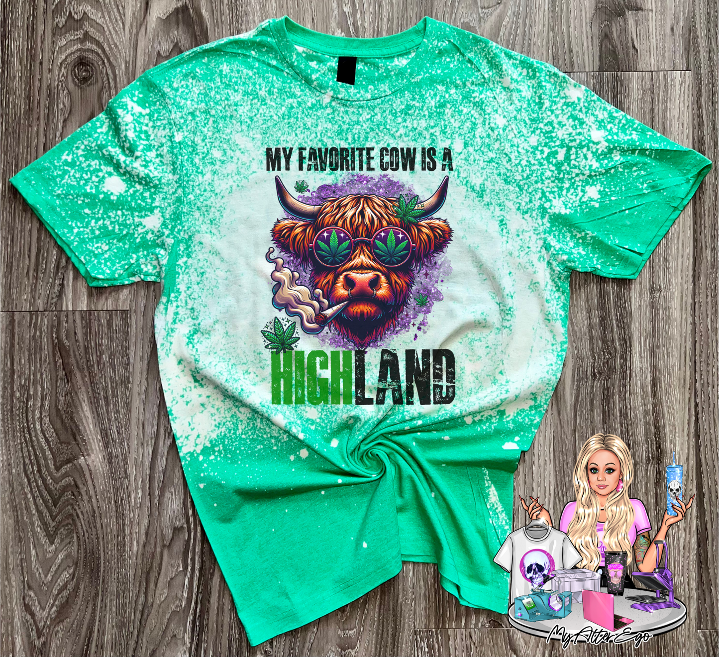 My Favorite Cow is a Highland (420 Friendly T-Shirt)