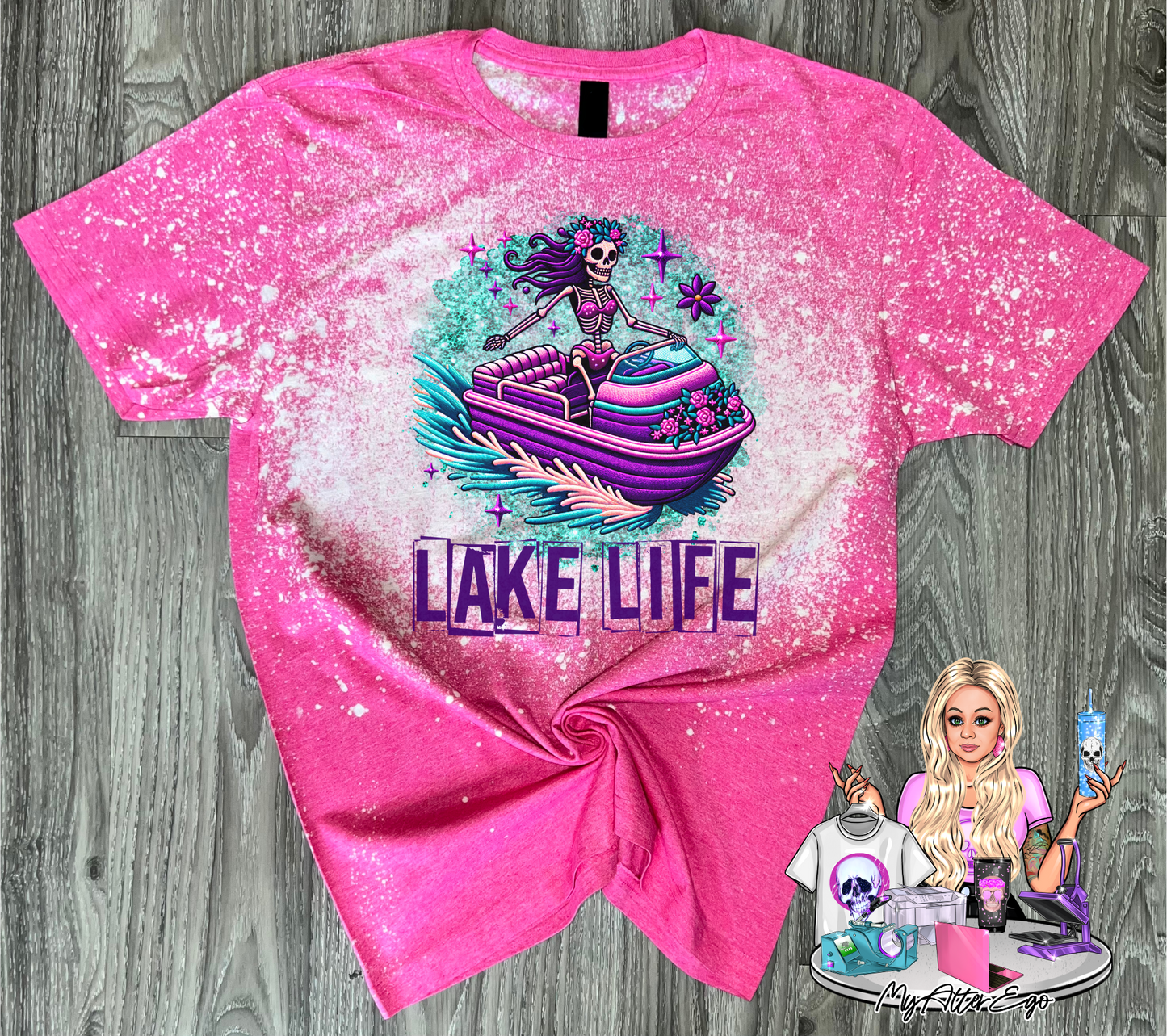 Lake Life (Pink T-Shirt)