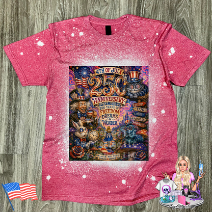 250 Years of Freedom, Dreams & Wonder (Red T-Shirt)