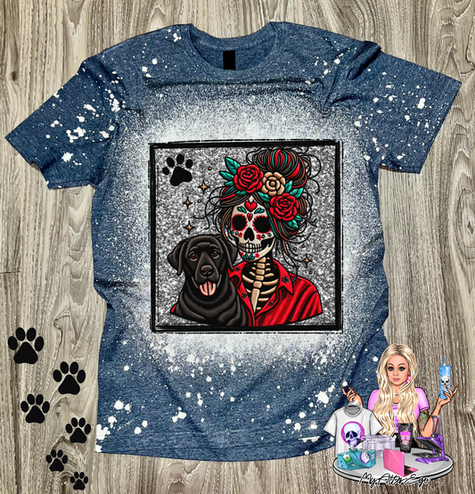 Black Lab 'Day of the Dead' Mama (T-Shirt)