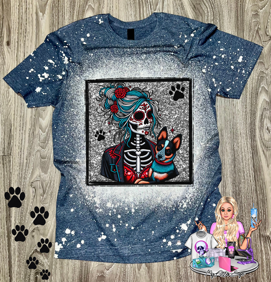 Blue Heeler 'Day of the Dead' Mama (T-Shirt)