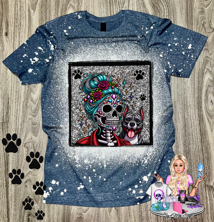 Pit Bull 'Day of the Dead' Mama (T-Shirt)