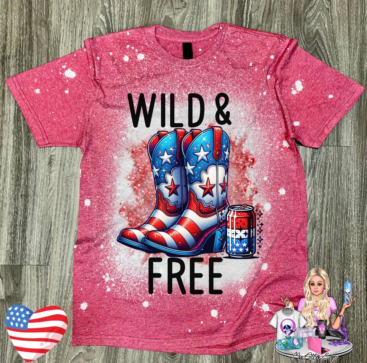 Wild & Free (Red T-Shirt)