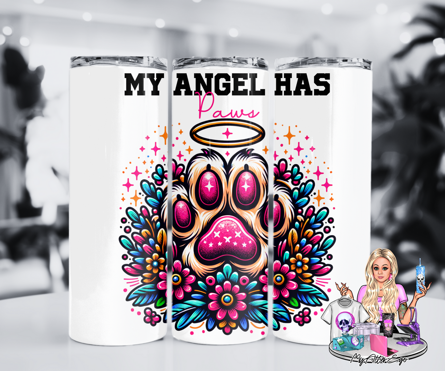 My Angel Has Paws (Tumbler)