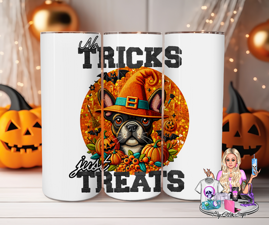 Frenchie 'No Tricks Just Treats' (Tumbler)