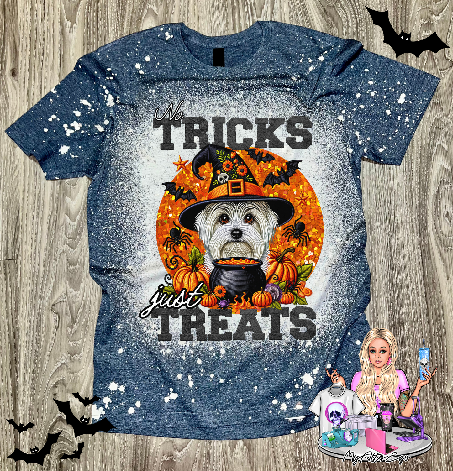 Maltese 'No Tricks Just Treats' (T-Shirt)