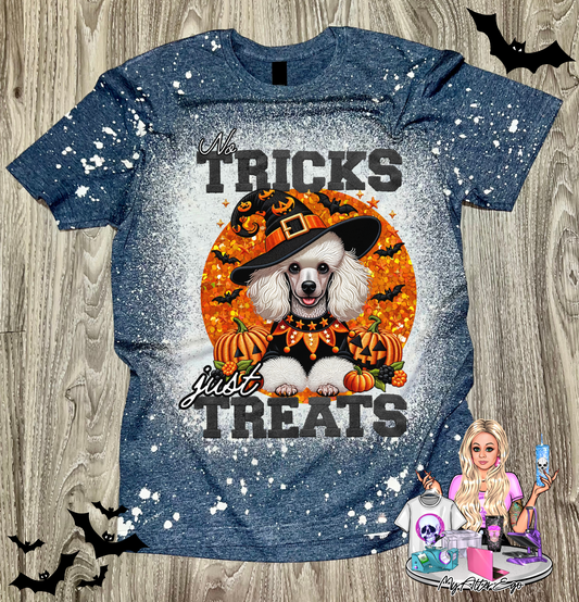 Poodle #1 'No Tricks Just Treats' (T-Shirt)