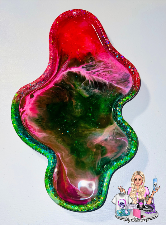 Holographic Freeform Trinket Tray #3 (Inspired by WICKED)