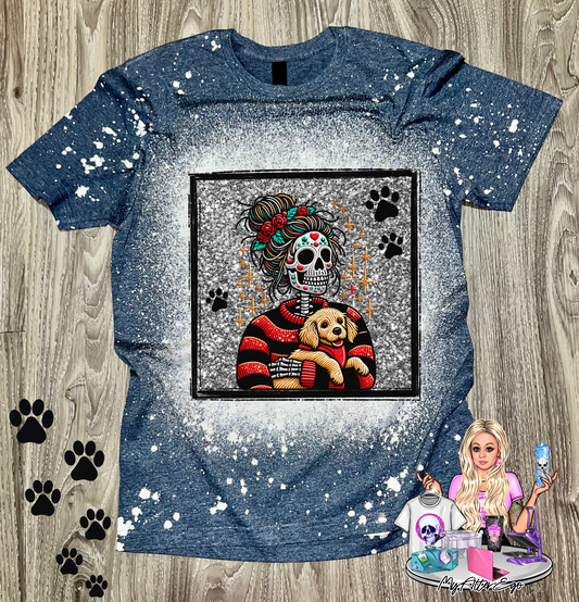 Puppy 'Day of the Dead' Mama (T-Shirt)