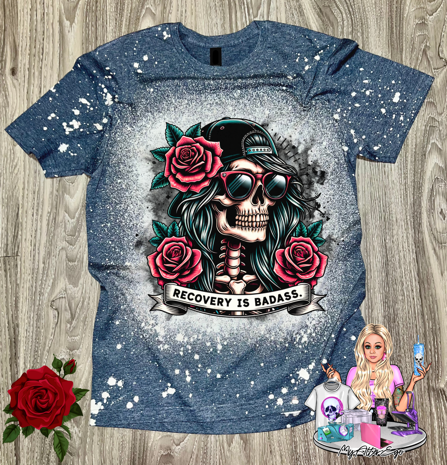 Recovery is Badass 'Female' (T-Shirt)