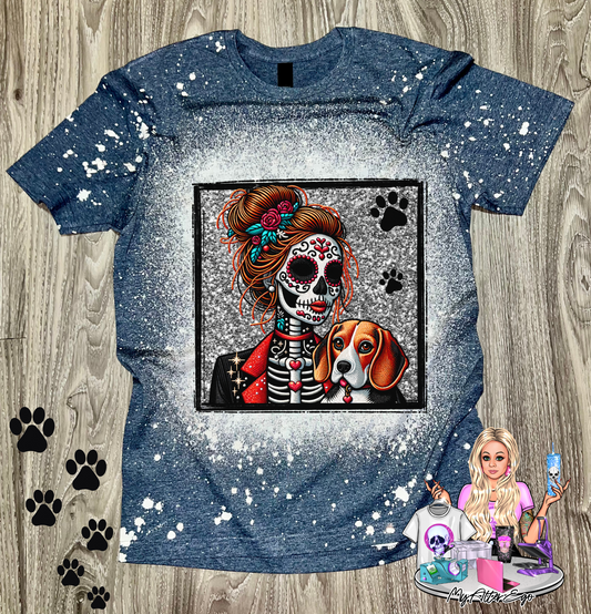 Beagle 'Day of the Dead' Mama (T-Shirt)