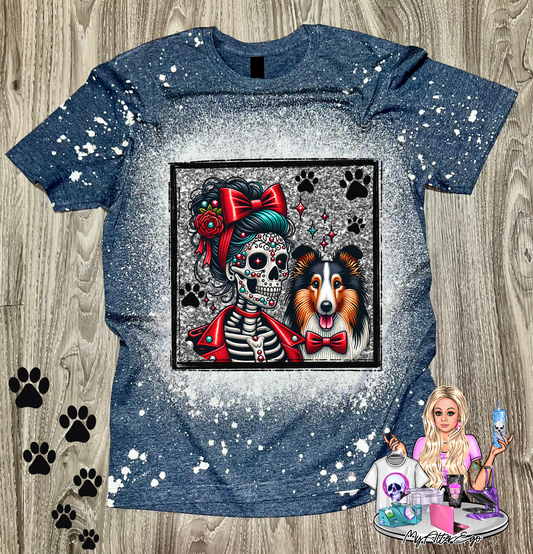Collie 'Day of the Dead' Mama (T-Shirt)