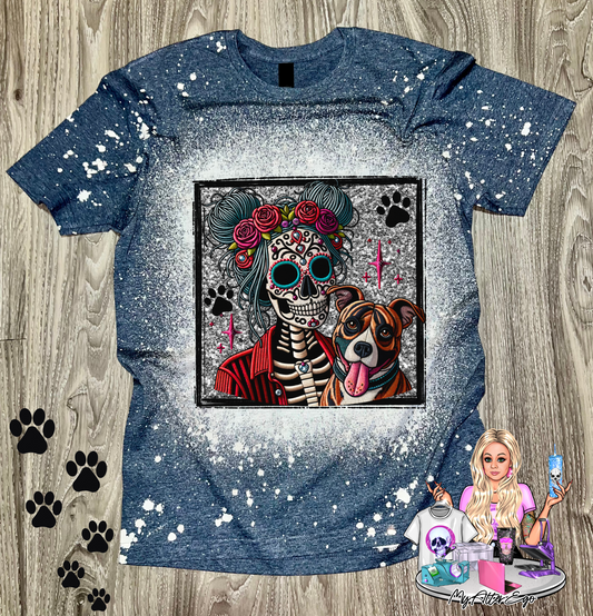 Pitbull 'Day of the Dead' Mama (T-Shirt)