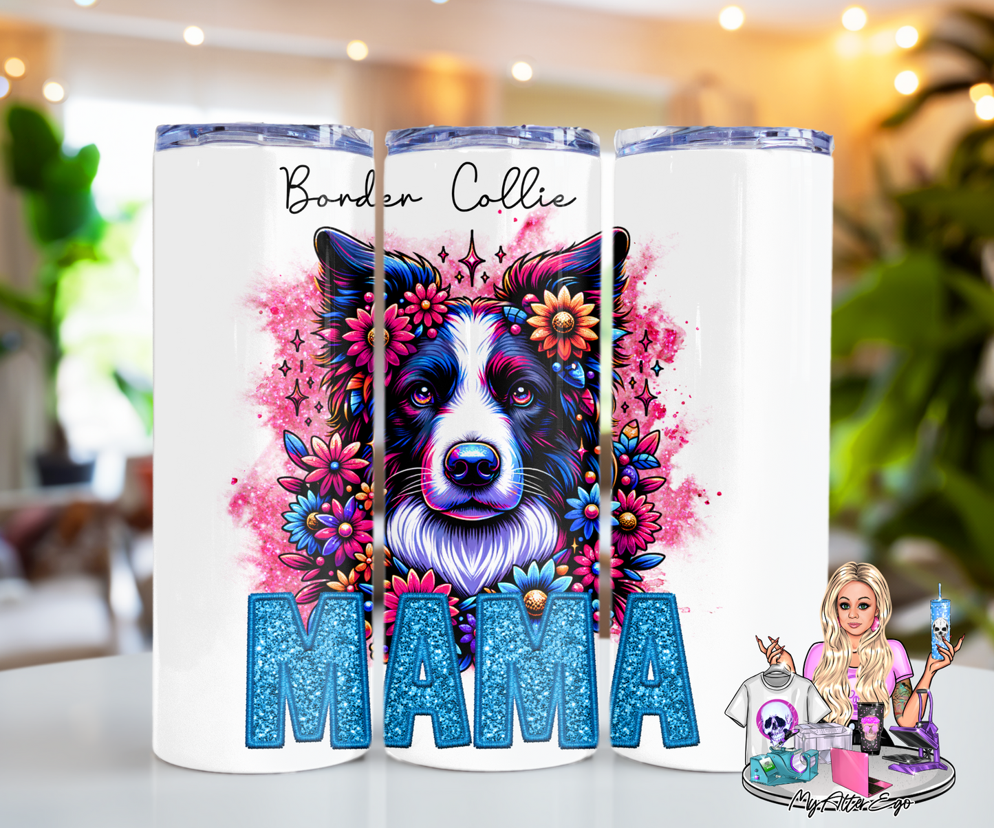 Border Collie Mama (Tumbler)