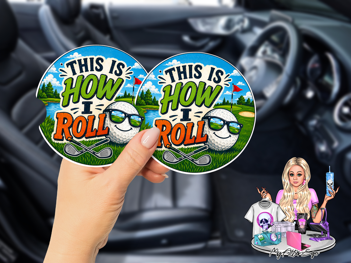 This is How I Roll (Car Coasters)