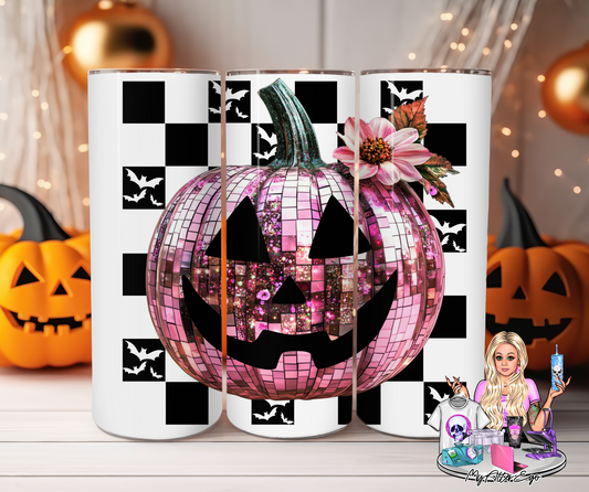 Pink Disco Pumpkin (Tumbler)