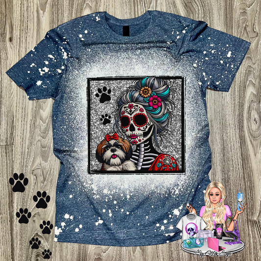 Shih Tzu 'Day of the Dead' Mama (T-Shirt)